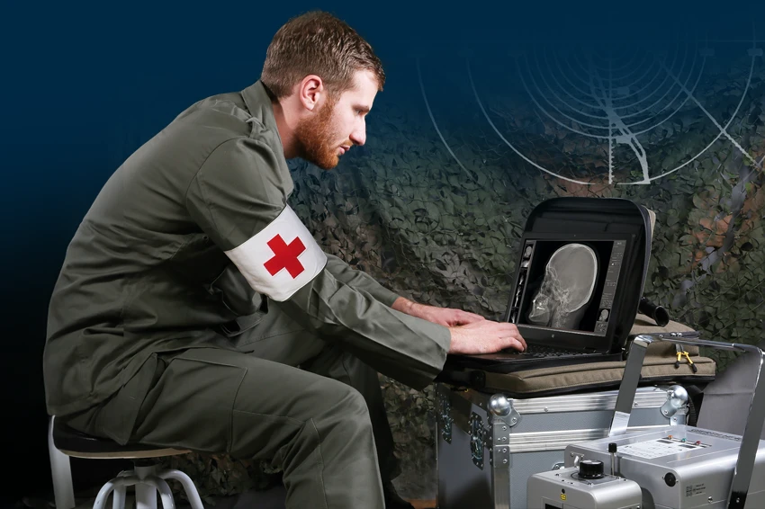 Digitale Röntgengeräte für Feldlazarette und Militäreinsätze von Oehm und Rehbein