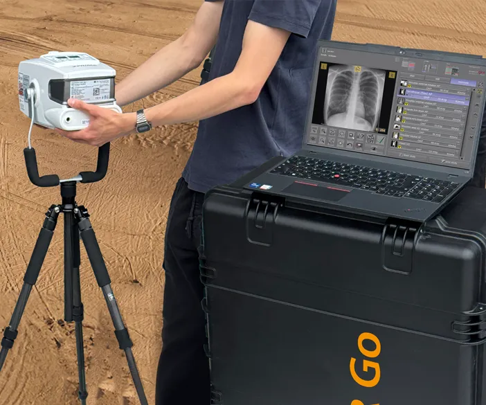 Leonardo DR go - tragbares Röntgensystem für Notfalleinsätze